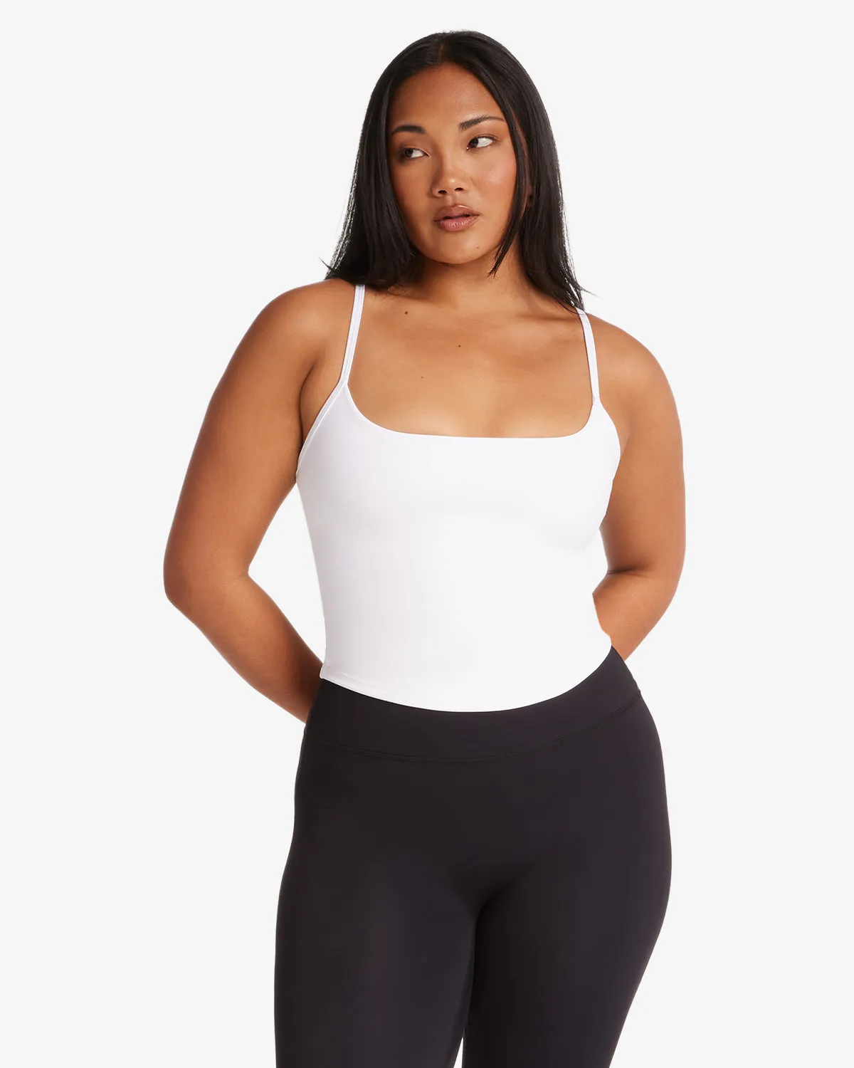 Form Cami Tank | White sold by Crop Shop Boutique