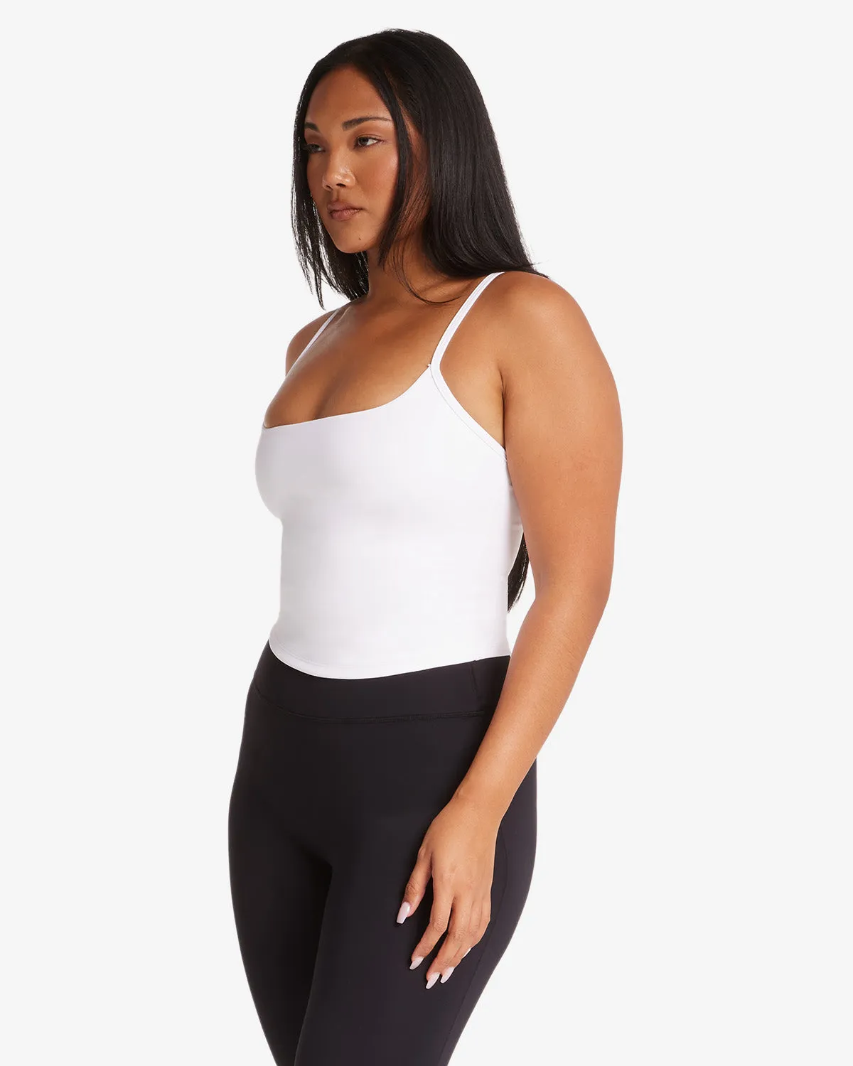 Form Cami Tank | White sold by Crop Shop Boutique product image thumbnail 3