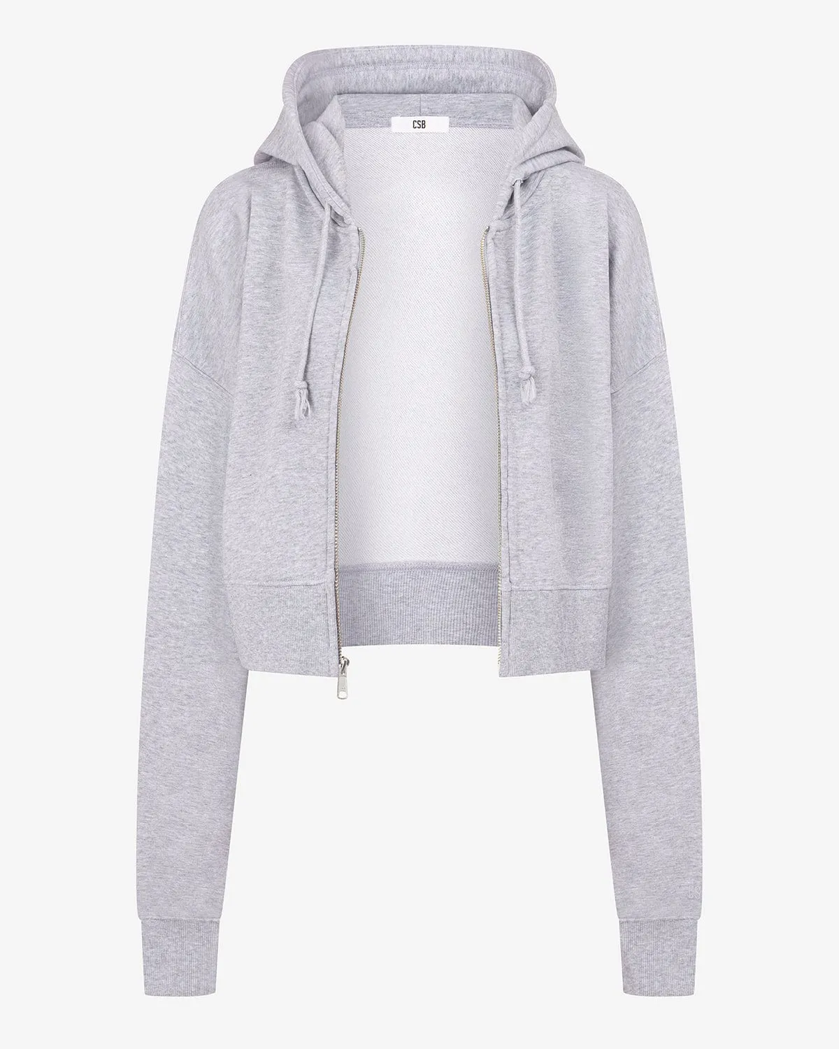 Cropped Boyfriend Zip Hoodie | Soul Marl sold by Crop Shop Boutique product image thumbnail 5