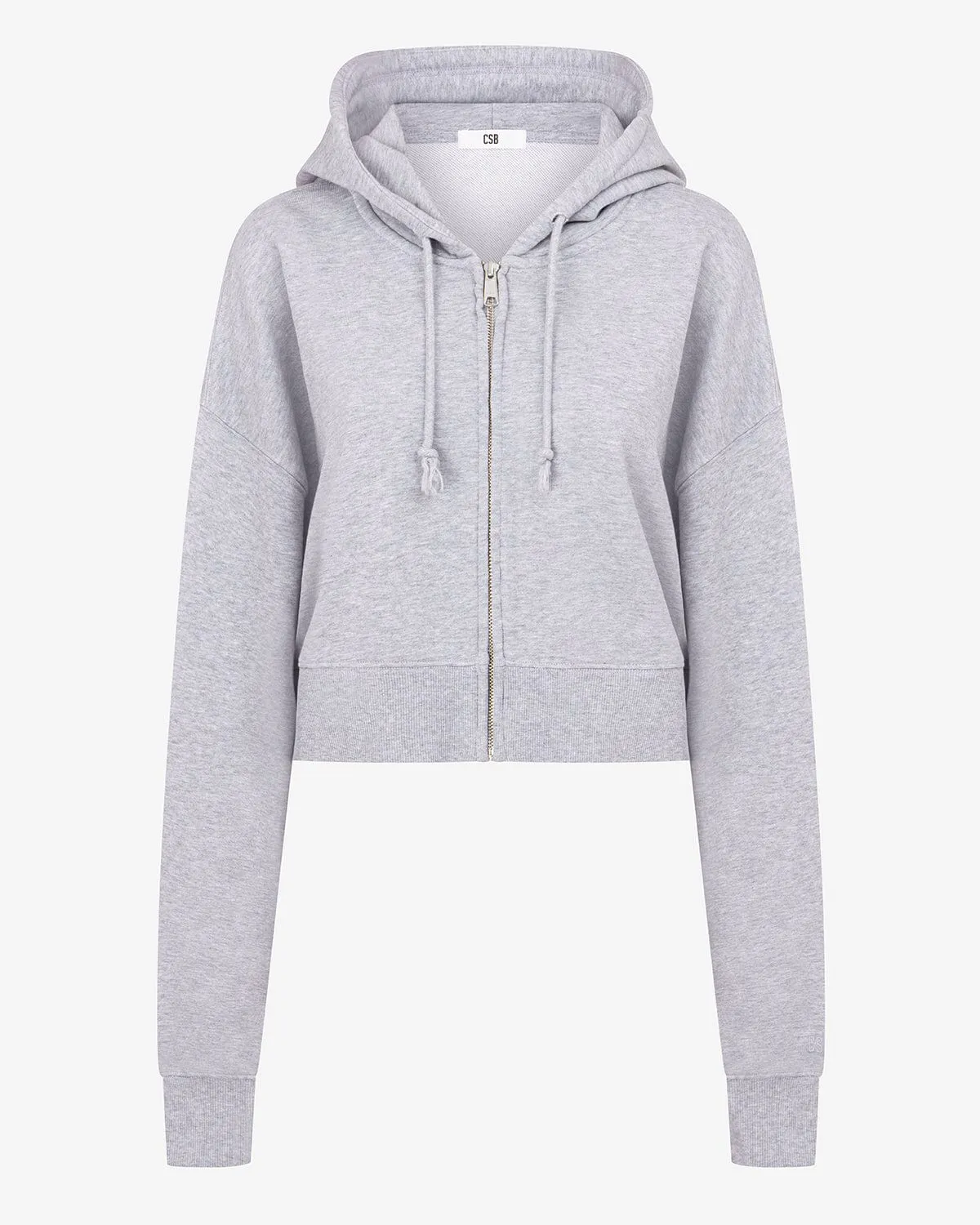 Cropped Boyfriend Zip Hoodie | Soul Marl sold by Crop Shop Boutique product image thumbnail 4
