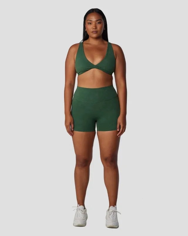 Fade Shorts 4" | Basil sold by Crop Shop Boutique