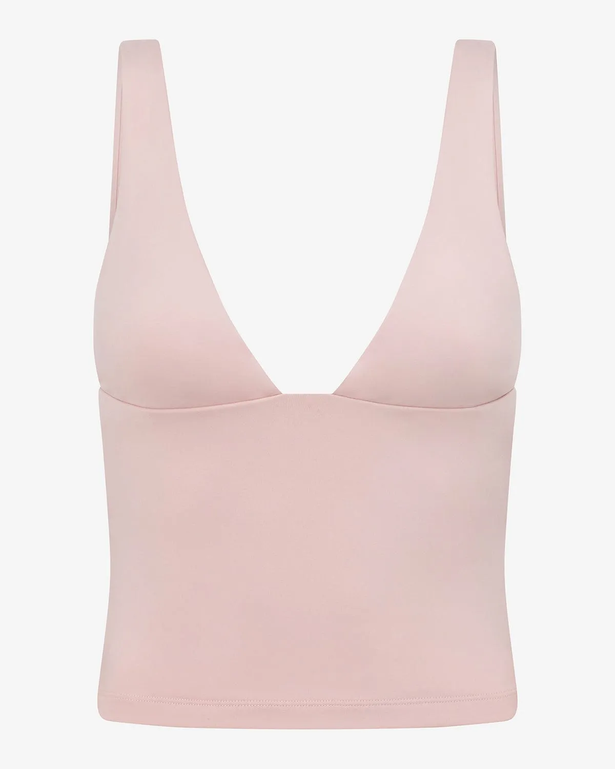 Serenity Plunge Longline Tank | Blush sold by Crop Shop Boutique product image thumbnail 5