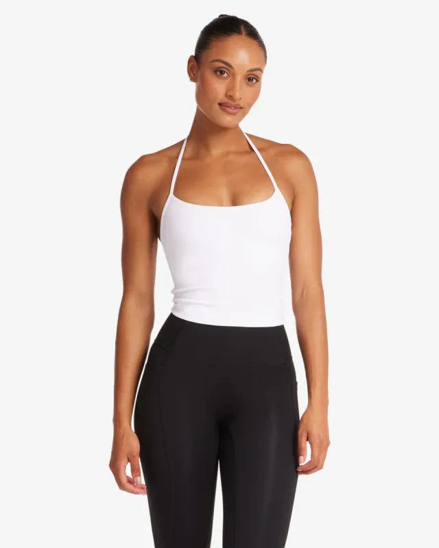 Activluxe Suki Tank | White sold by Crop Shop Boutique