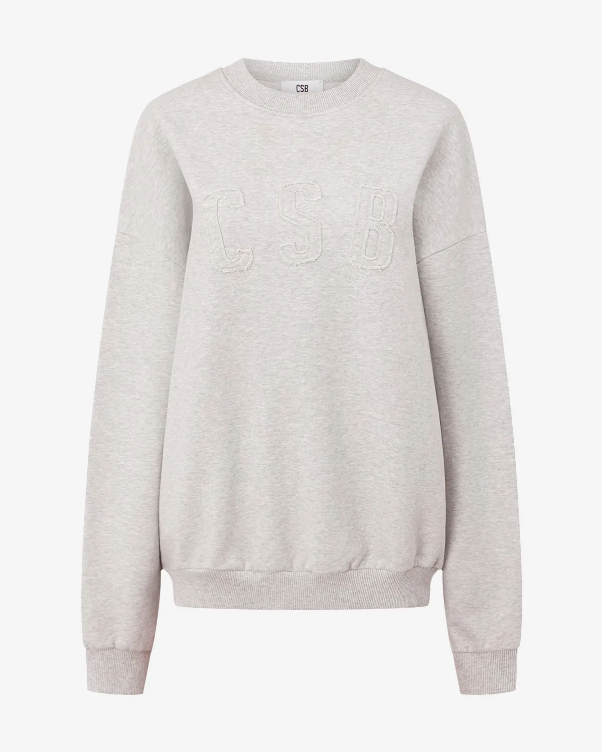 CSB Crewneck Jumper | Snow Marl sold by Crop Shop Boutique product image thumbnail 4
