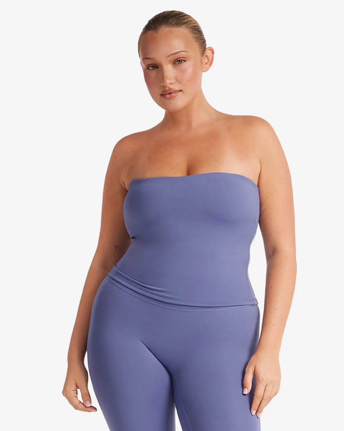 Serenity Longline Bandeau | Steel sold by Crop Shop Boutique