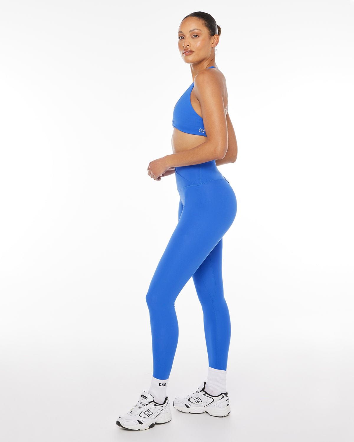 Serenity Scrunch Crossover Leggings | Royal sold by Crop Shop Boutique product image thumbnail 3