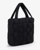 Puffer Tote Bag | Black sold by Crop Shop Boutique