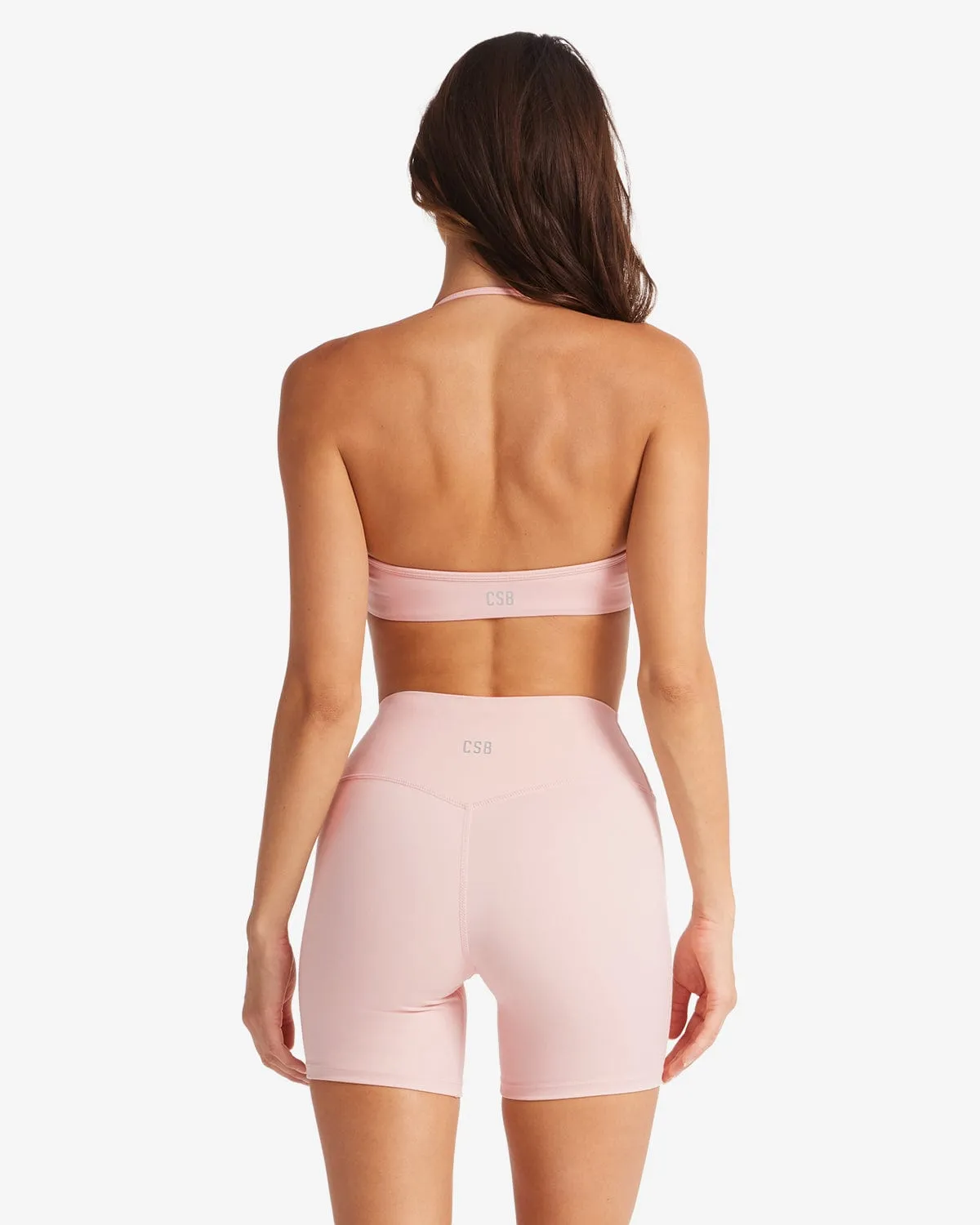 Serenity Contour Halter Crop | Blush sold by Crop Shop Boutique product image thumbnail 3
