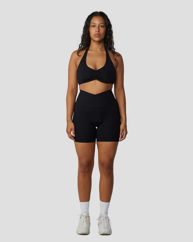 Serenity Crossover Shorts 6" | Black sold by Crop Shop Boutique