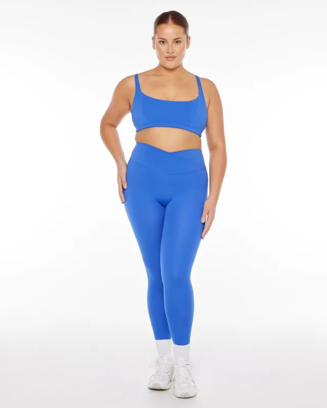 Serenity Crossover Leggings | Royal sold by Crop Shop Boutique