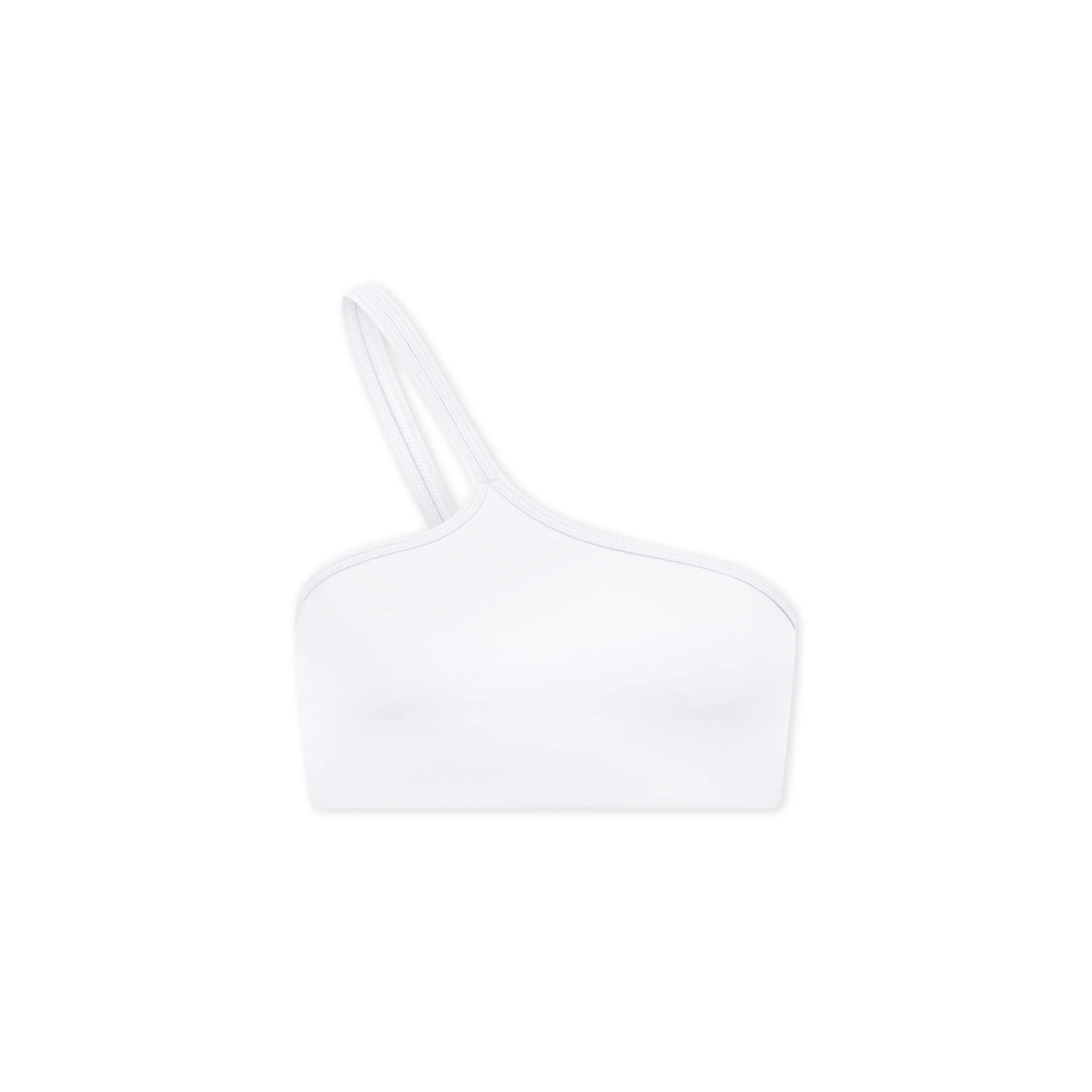 IM Serenity Strappy One Shoulder Crop | White sold by Crop Shop Boutique product image thumbnail 4
