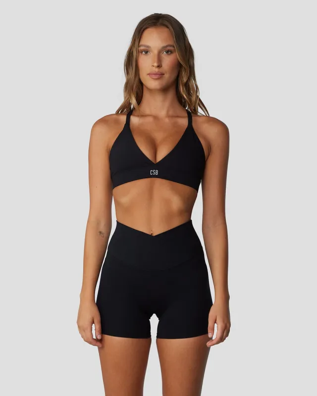 Serenity Stella Crop | Black sold by Crop Shop Boutique