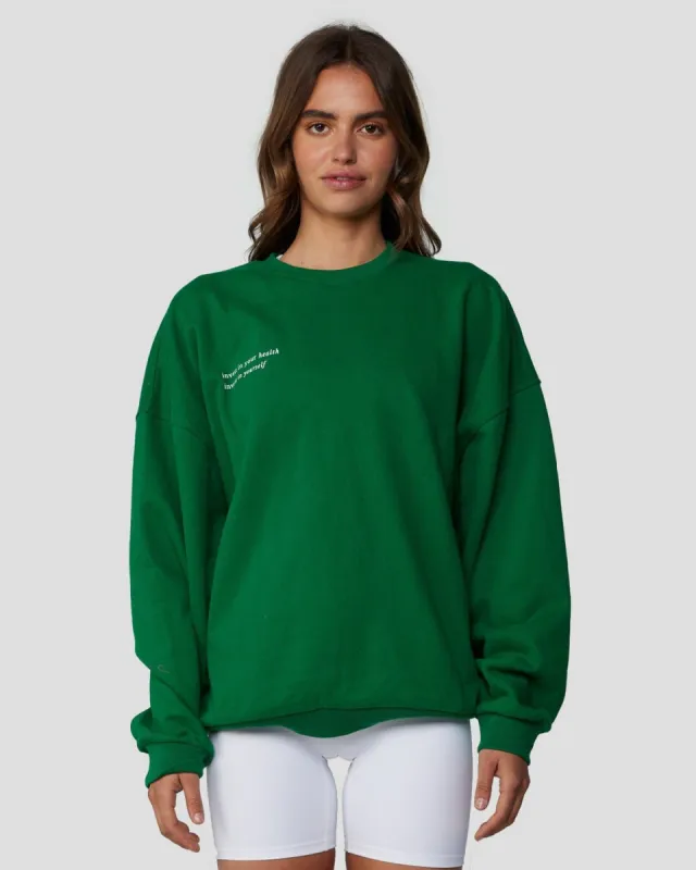 Crew Neck Jumper | Grounded sold by Crop Shop Boutique