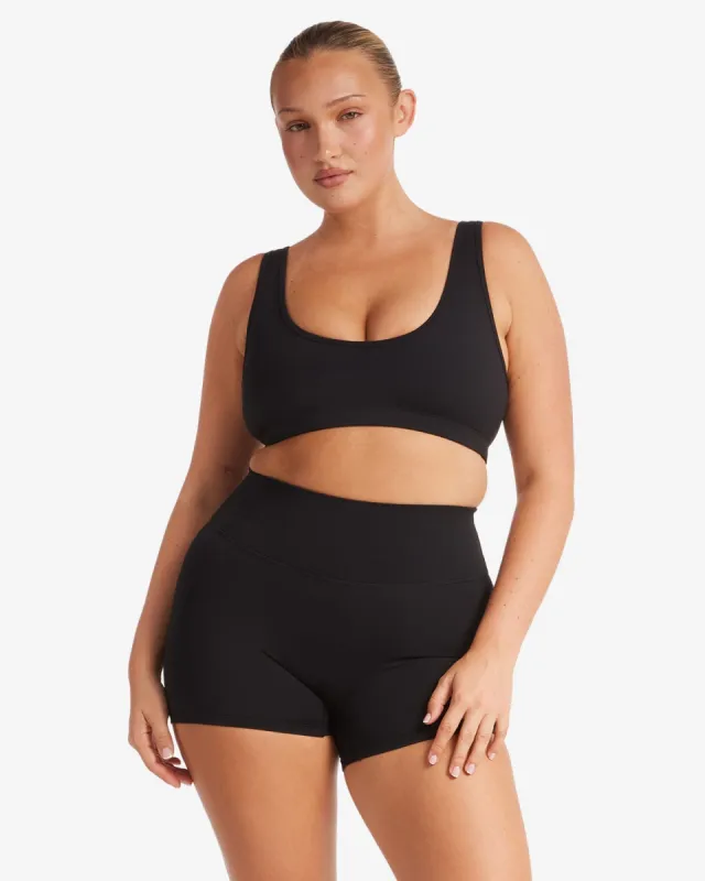 Activluxe Sage Crop | Black sold by Crop Shop Boutique