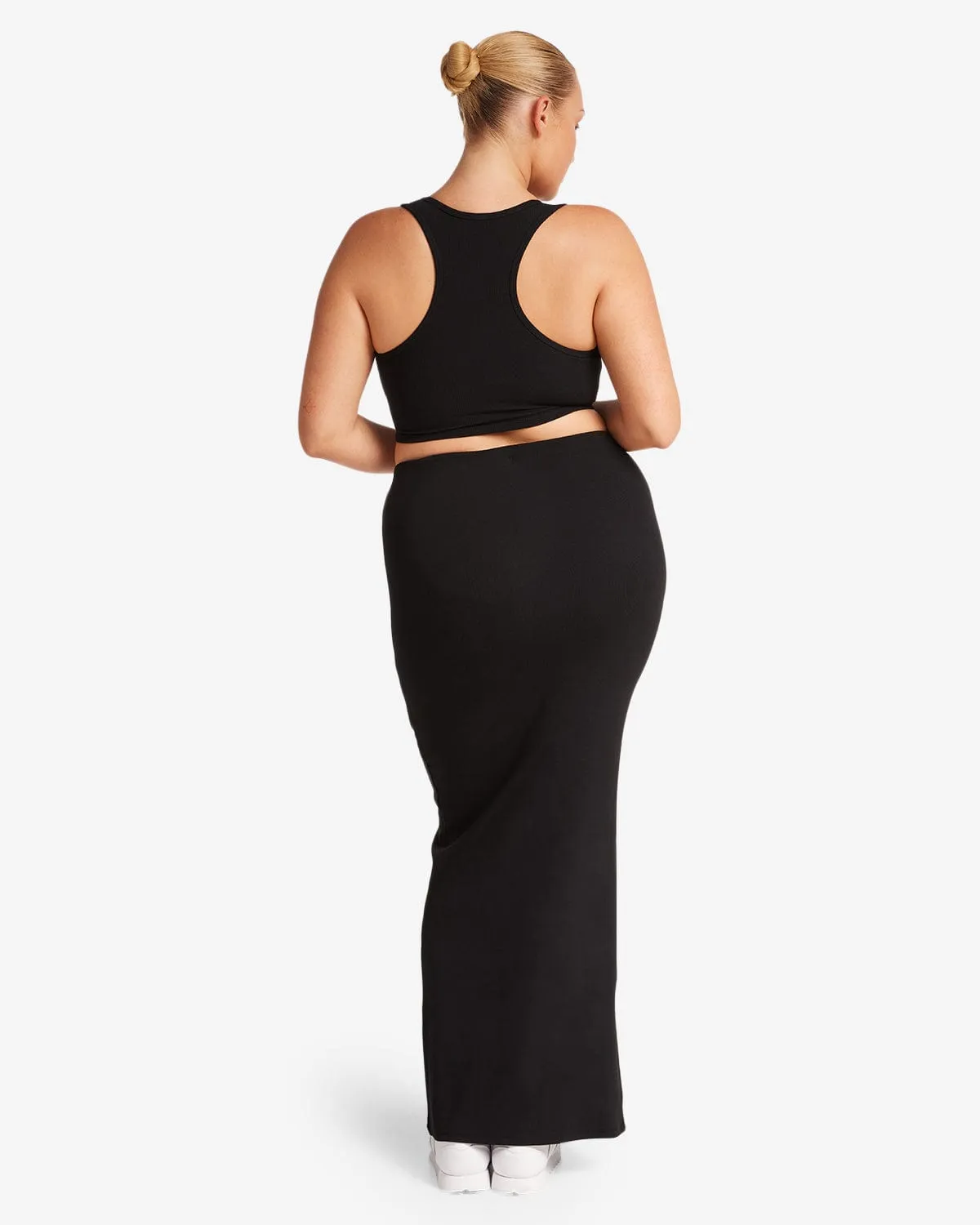 Rib Maxi Skirt | Black sold by Crop Shop Boutique product image thumbnail 2