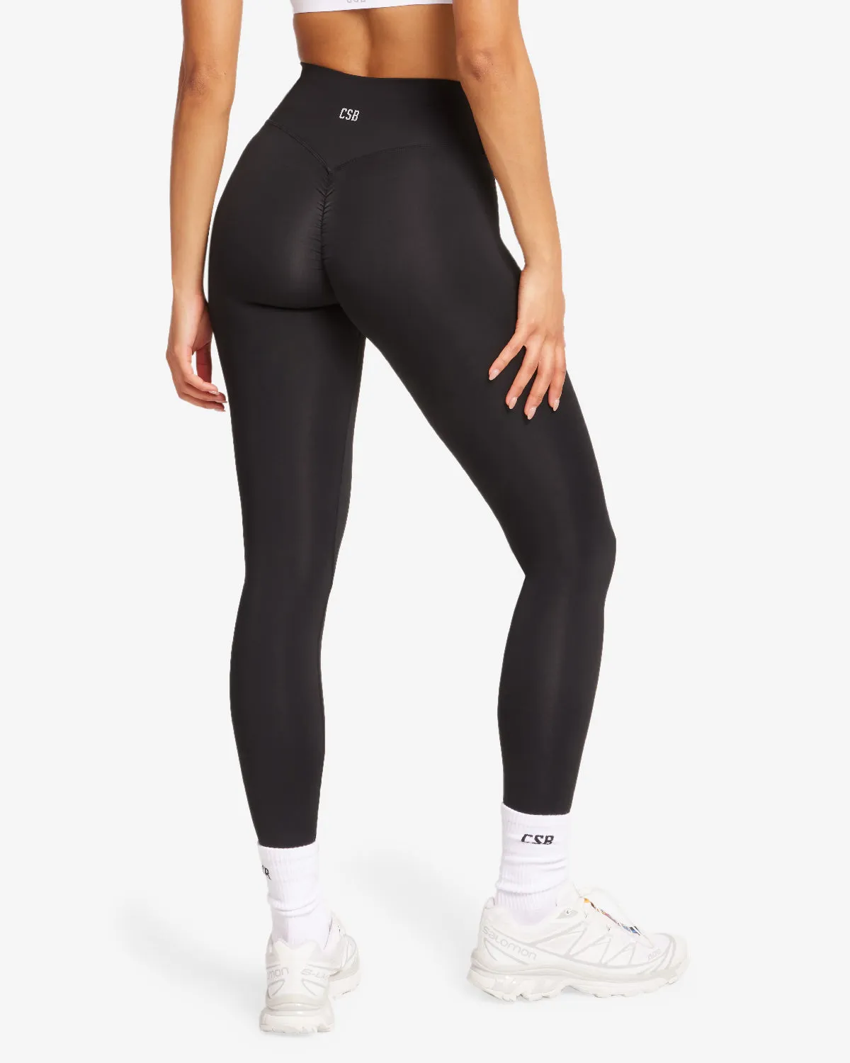 Activluxe Scrunch Leggings | Black sold by Crop Shop Boutique product image thumbnail 2
