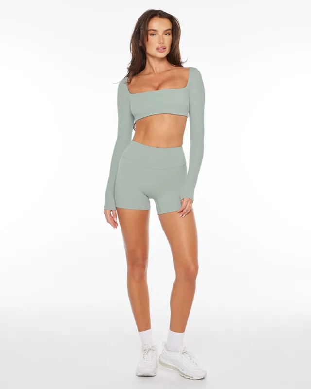 Freedom Scrunch Shorts 4" | Mineral sold by Crop Shop Boutique