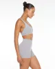 Activluxe Aly Crop | Cool Grey sold by Crop Shop Boutique