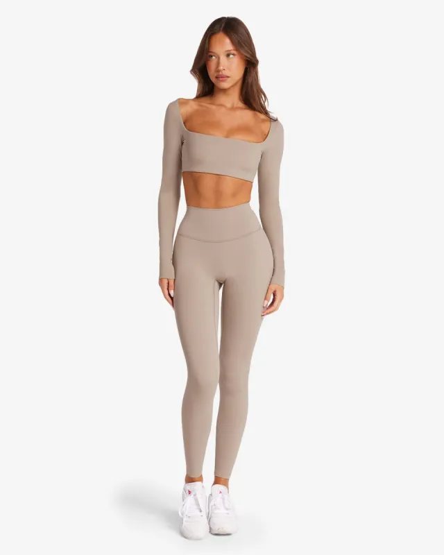 Freedom Leggings | Almond sold by Crop Shop Boutique