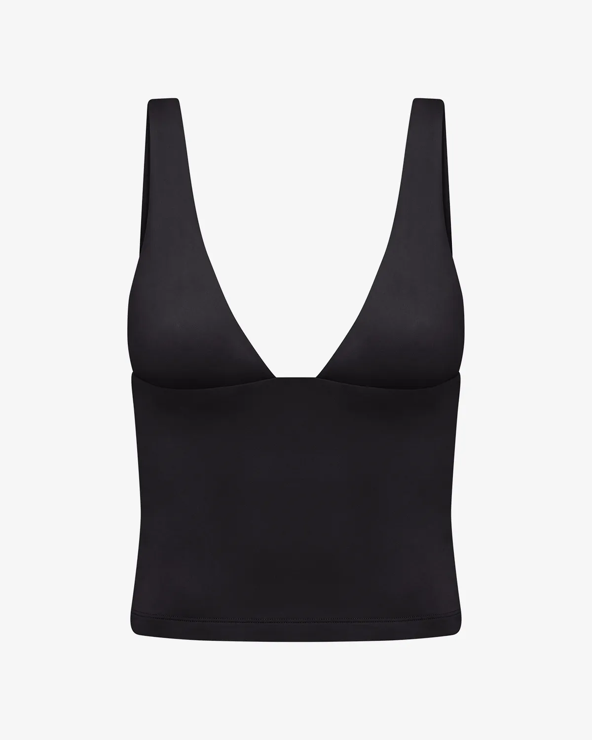 Serenity Plunge Longline Tank | Black sold by Crop Shop Boutique product image thumbnail 5
