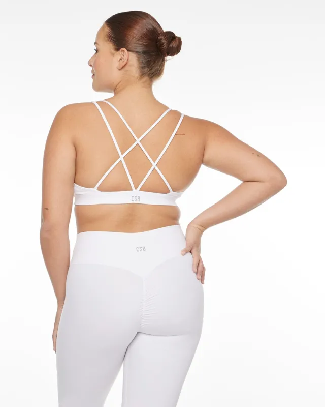 Serenity Iris Crop | White sold by Crop Shop Boutique