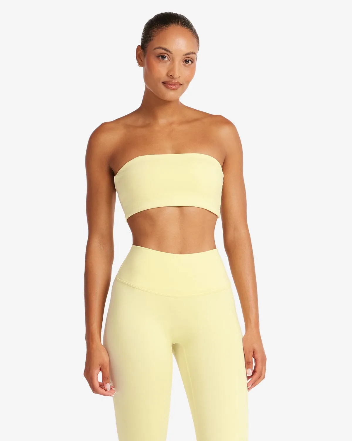 Serenity Alyssa Bandeau | Lemon sold by Crop Shop Boutique