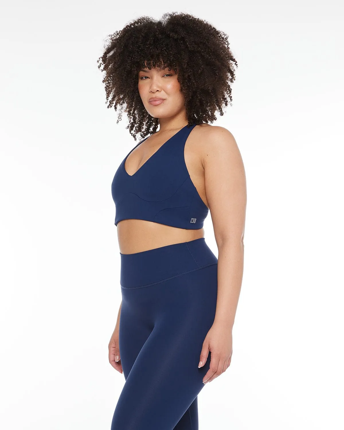 Activluxe Venus Panel Crop | Navy sold by Crop Shop Boutique product image thumbnail 3