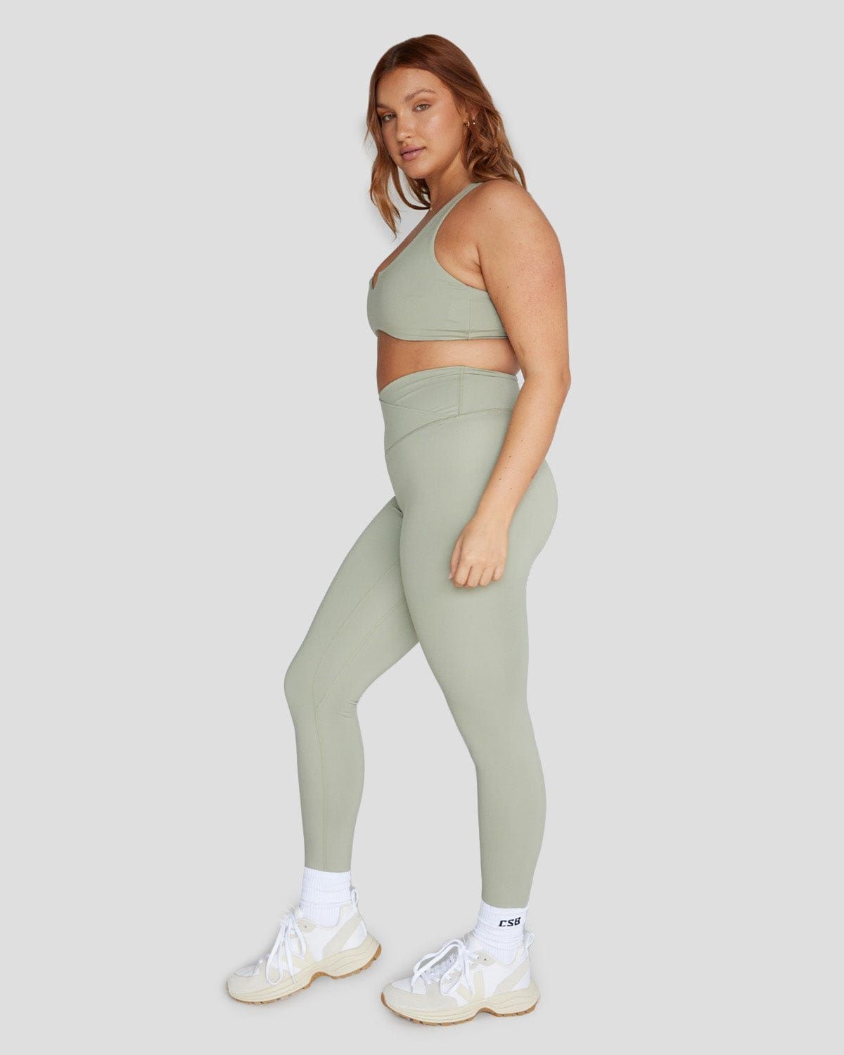 Serenity Scrunch Crossover Leggings | Balance sold by Crop Shop Boutique product image thumbnail 3