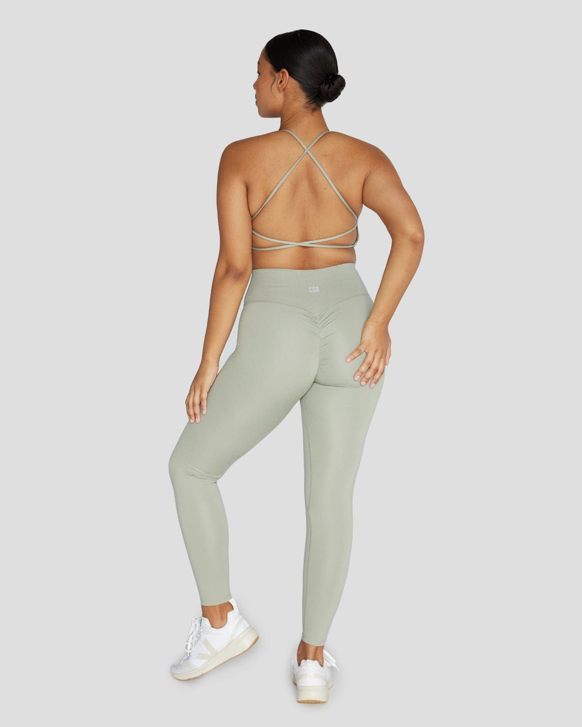 Serenity Scrunch Crossover Leggings | Balance sold by Crop Shop Boutique product image thumbnail 6