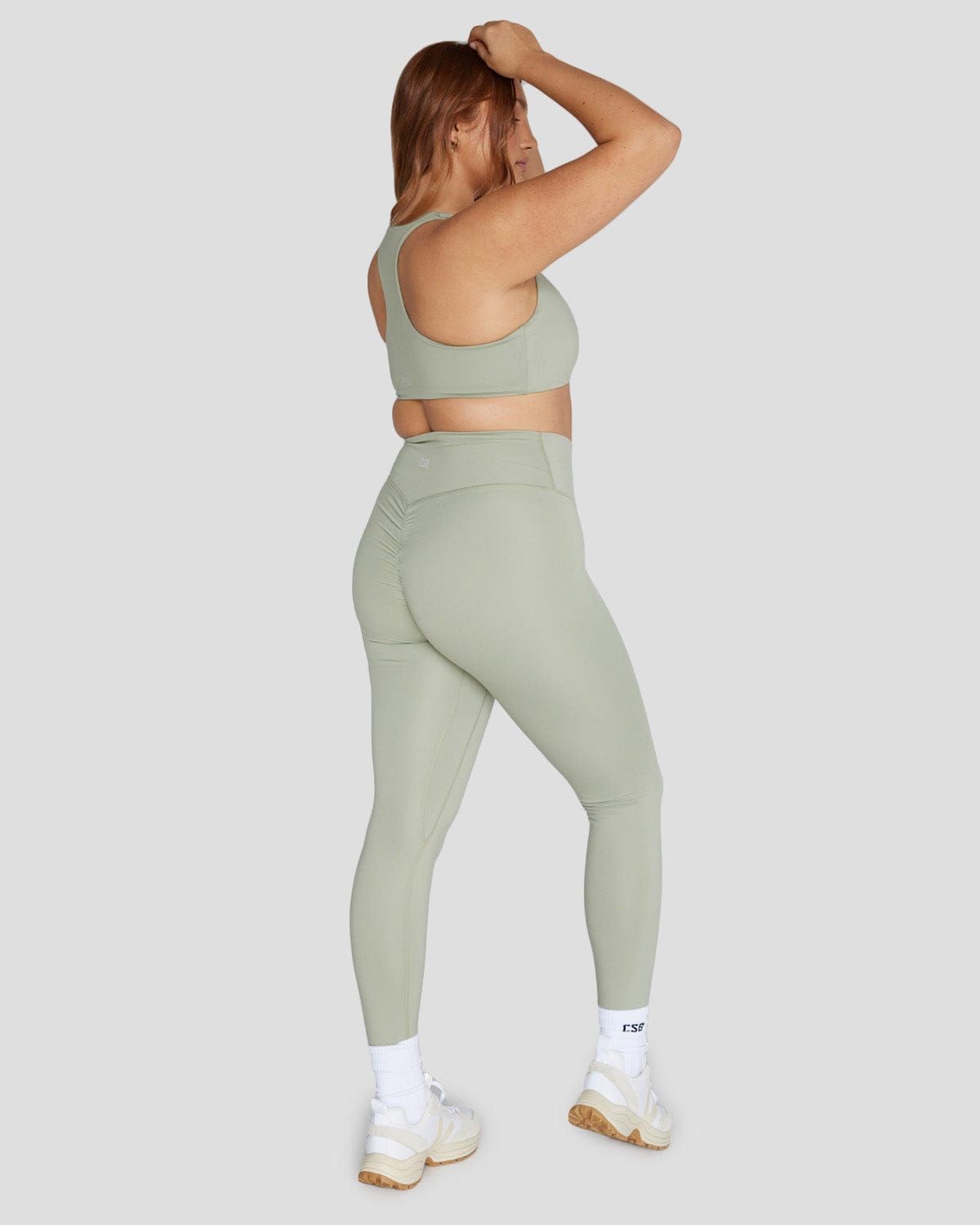 Serenity Scrunch Crossover Leggings | Balance sold by Crop Shop Boutique product image thumbnail 2