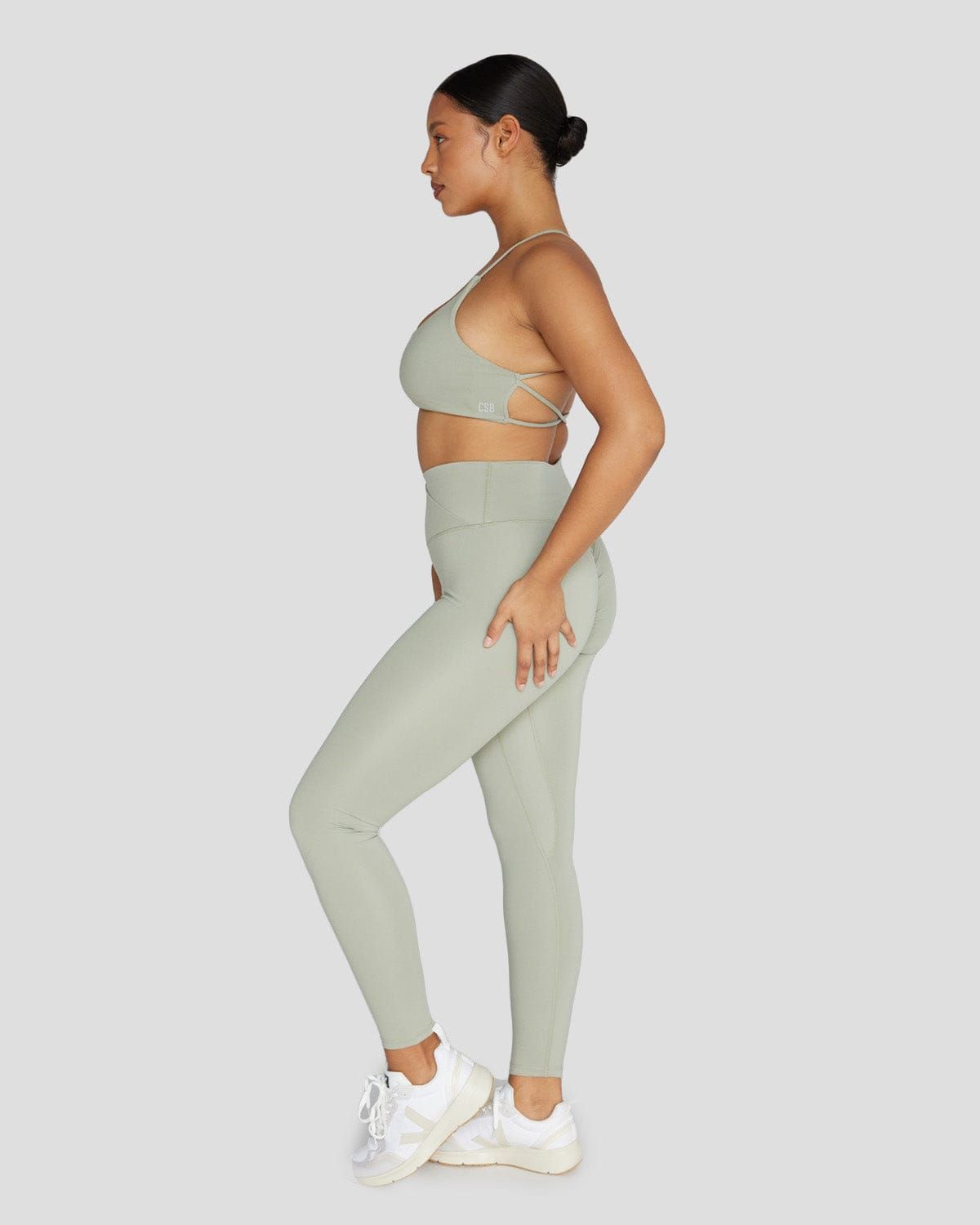Serenity Scrunch Crossover Leggings | Balance sold by Crop Shop Boutique product image thumbnail 7