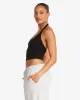 Rib Halter Tank | Black sold by Crop Shop Boutique