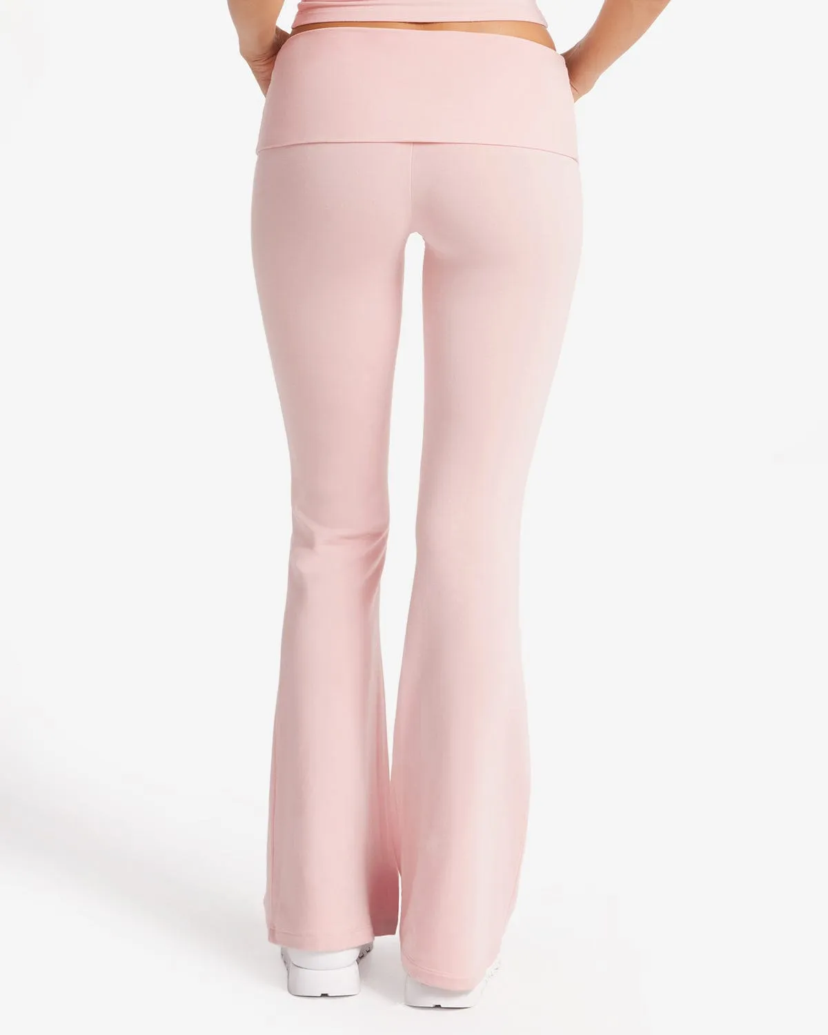 Jersey Flare Pants | Blush sold by Crop Shop Boutique product image thumbnail 2