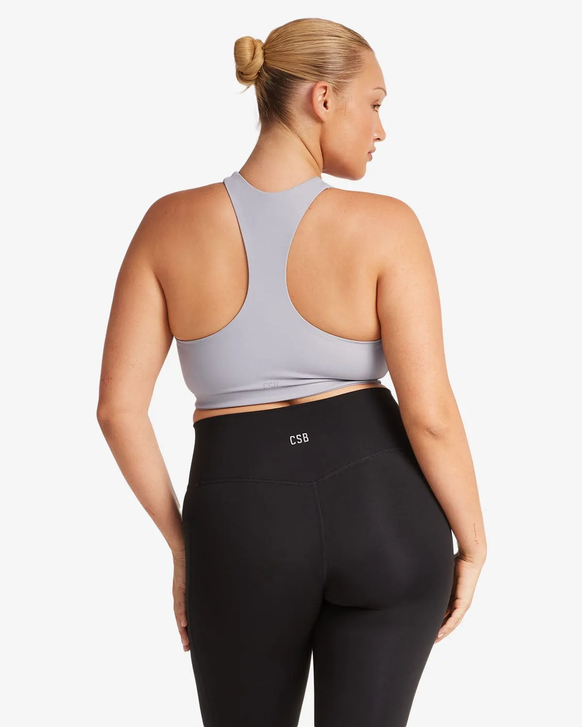 Activluxe Dawn Zip Crop | Cool Grey sold by Crop Shop Boutique product image thumbnail 2
