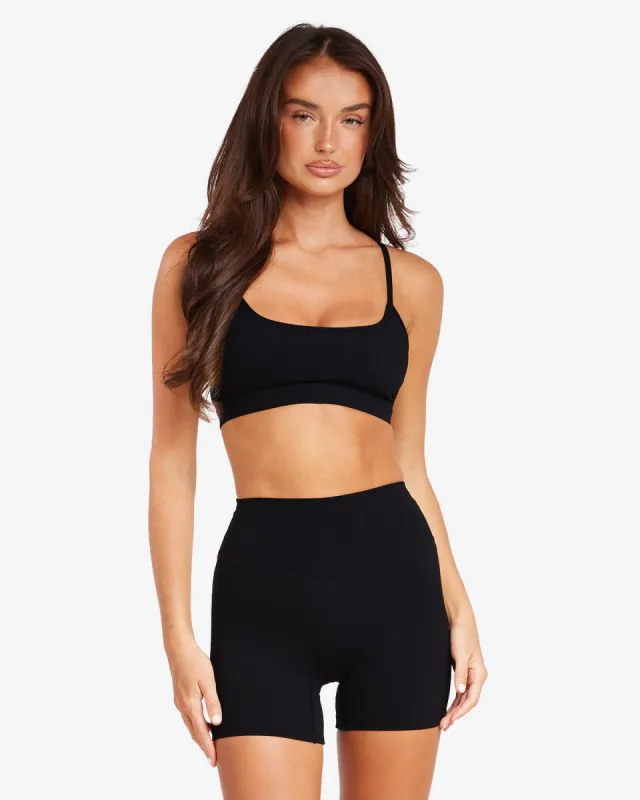 Freedom Misha Crop | Black sold by Crop Shop Boutique