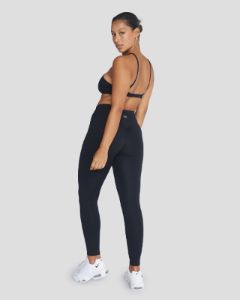 Serenity Drawstring Scrunch Leggings | Black sold by Crop Shop Boutique