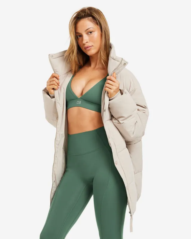 Puffer Jacket | Fawn sold by Crop Shop Boutique