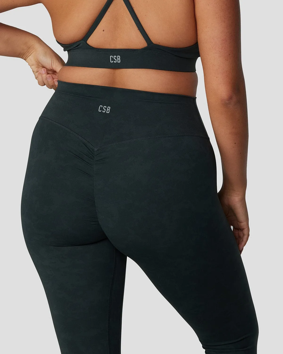 Fade Scrunch Leggings | Evergreen sold by Crop Shop Boutique product image thumbnail 4