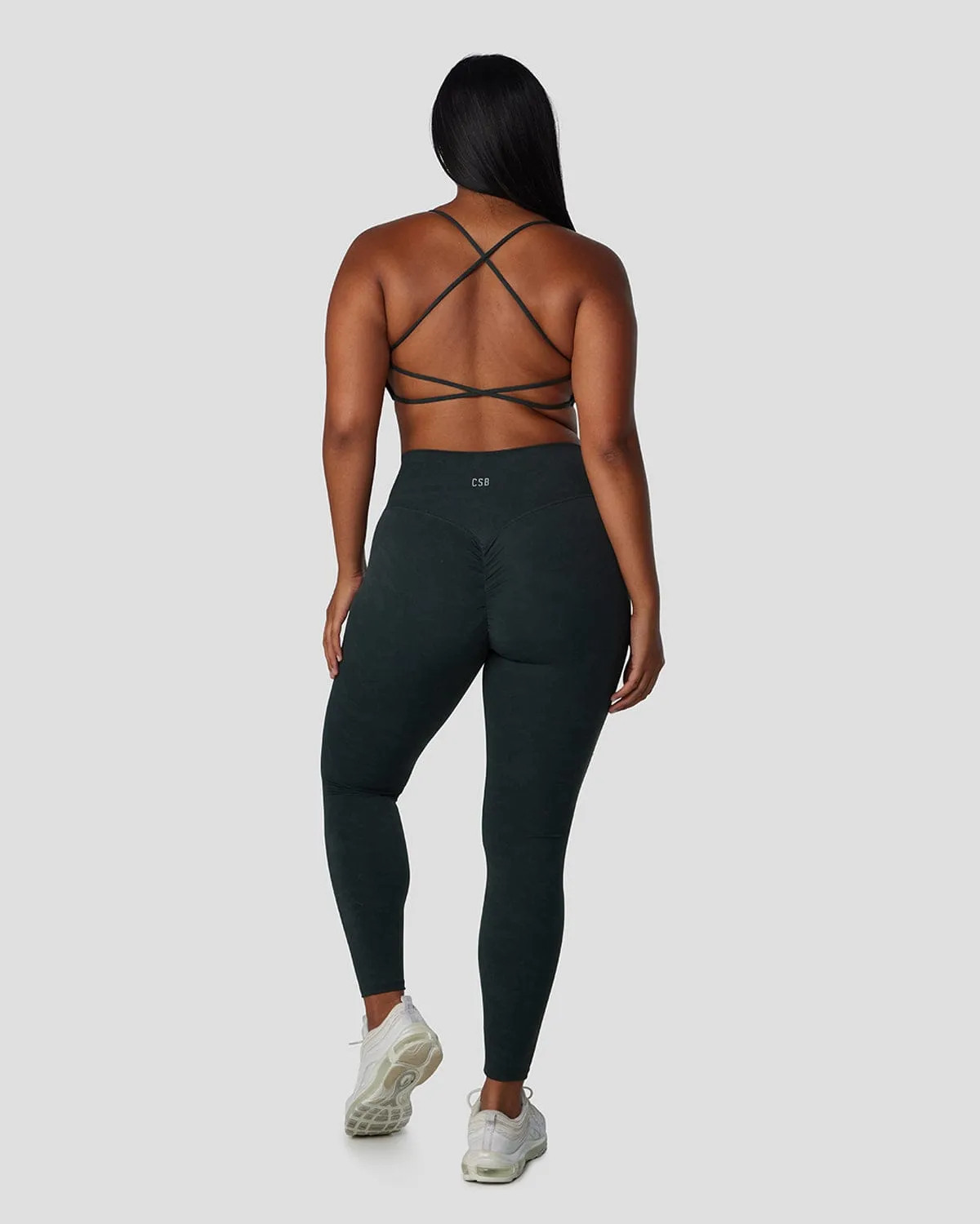 Fade Scrunch Leggings | Evergreen sold by Crop Shop Boutique product image thumbnail 2