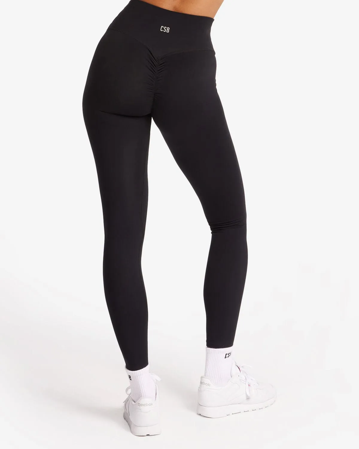 Serenity Scrunch Leggings | Black sold by Crop Shop Boutique product image thumbnail 2