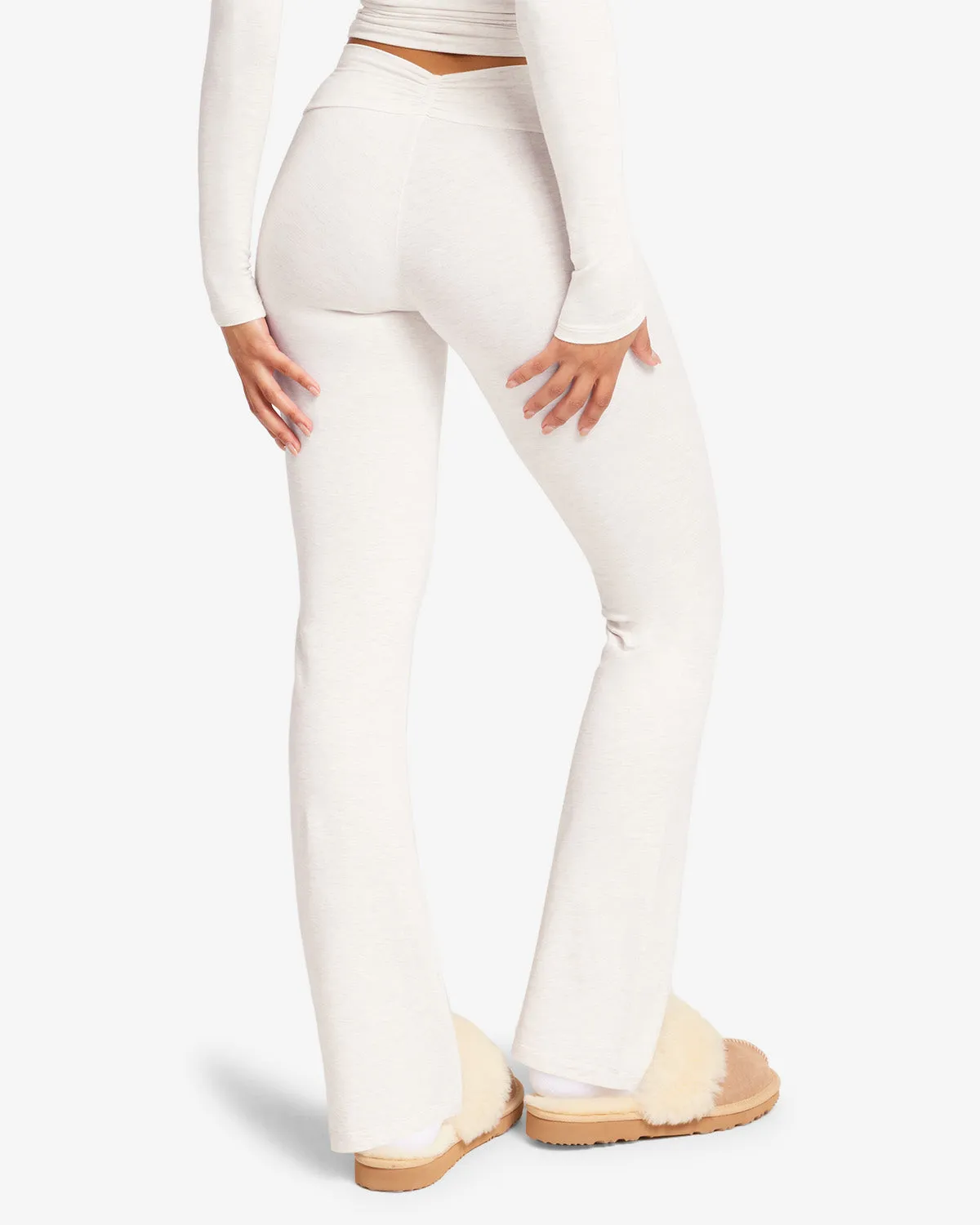 Ruched Yoga Pant | Oat Marl sold by Crop Shop Boutique product image thumbnail 2
