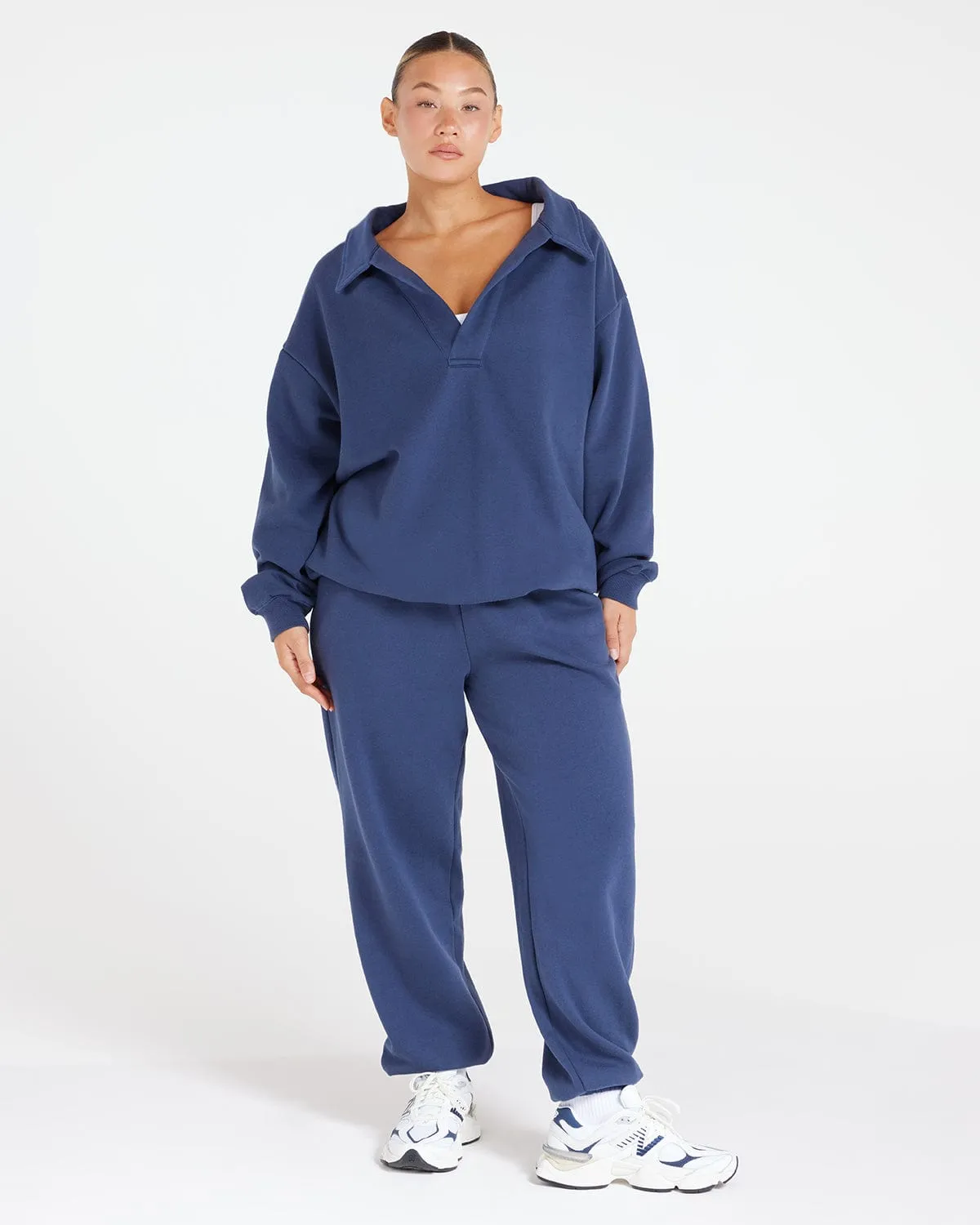 Oversized Sweatpant | Navy sold by Crop Shop Boutique product image thumbnail 4