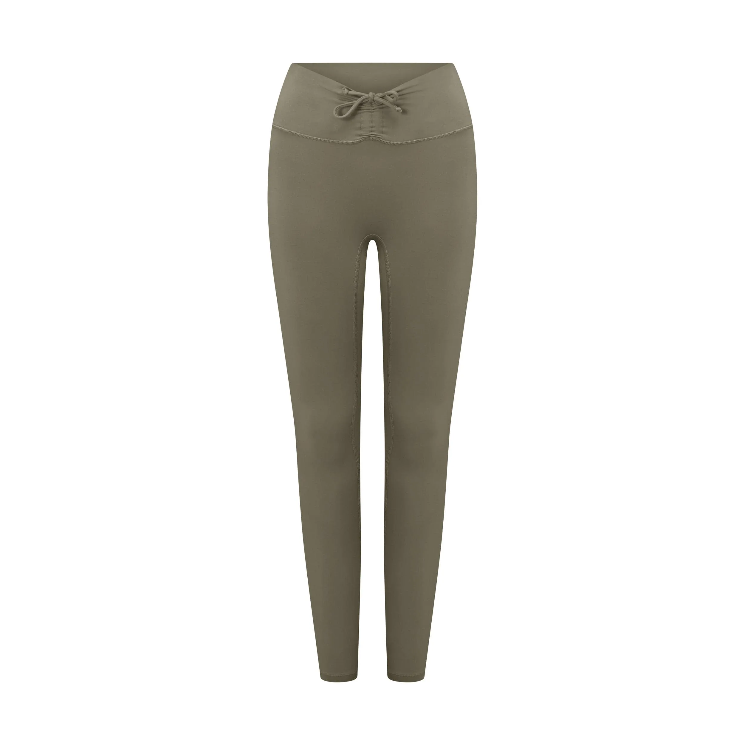 IM Serenity Drawstring Scrunch Leggings | Vintage Khaki sold by Crop Shop Boutique product image thumbnail 4