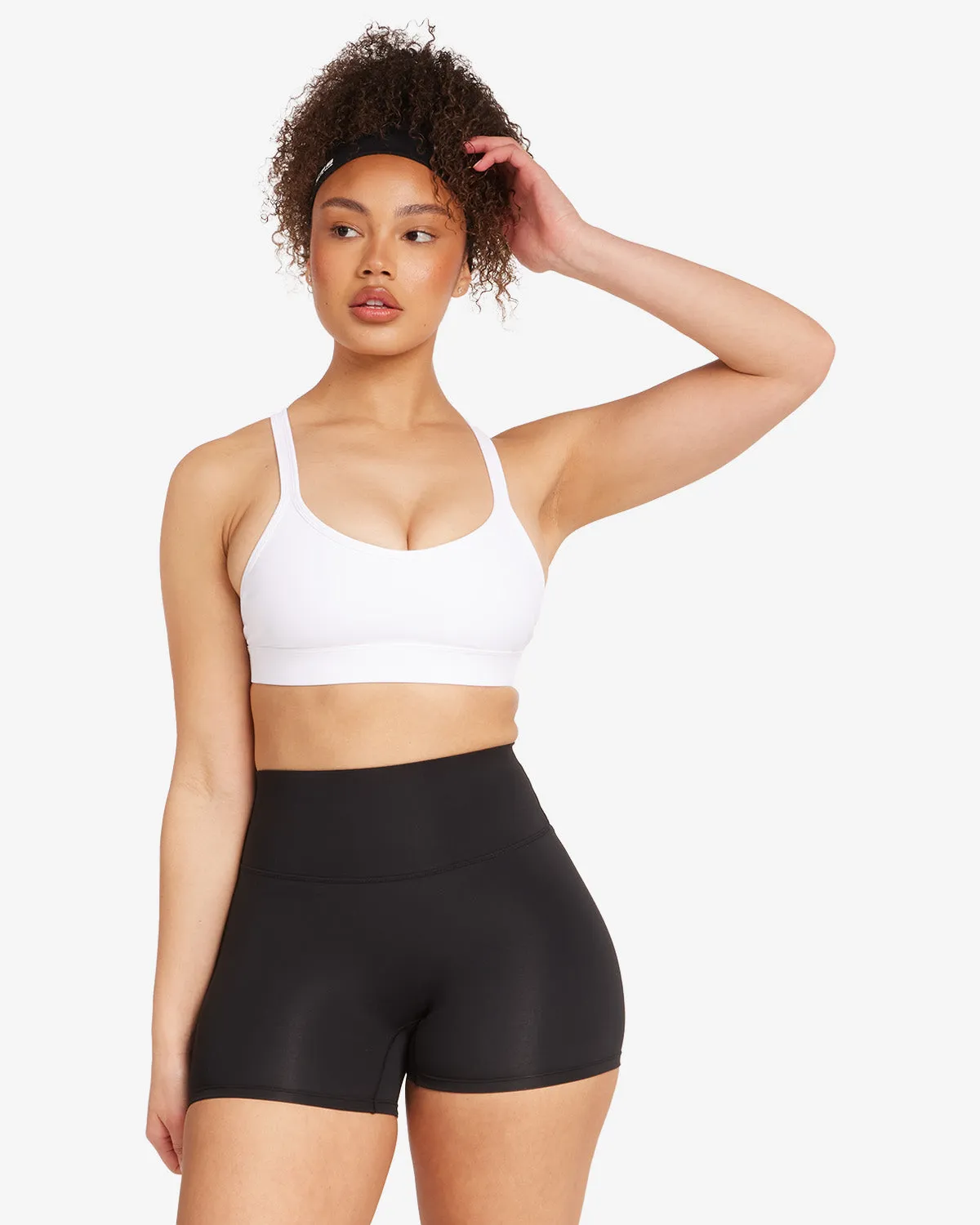 Activluxe Riley Power Crop | White sold by Crop Shop Boutique