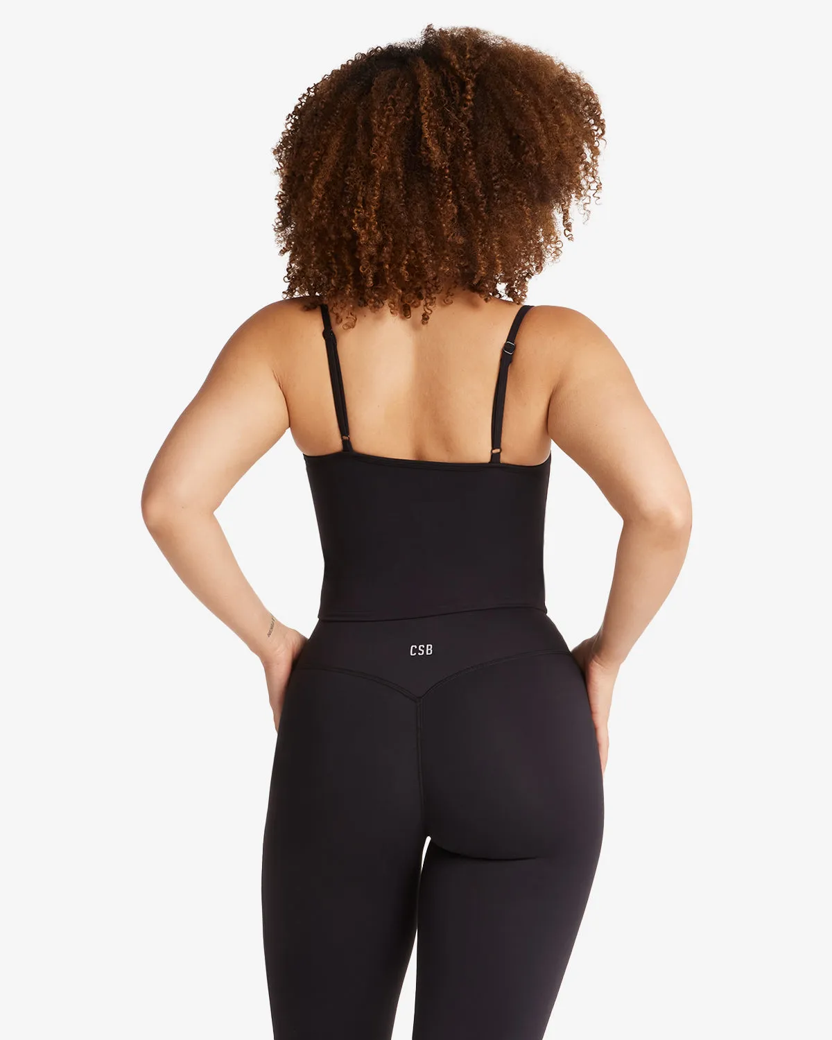 Form Cami Tank | Black sold by Crop Shop Boutique product image thumbnail 3