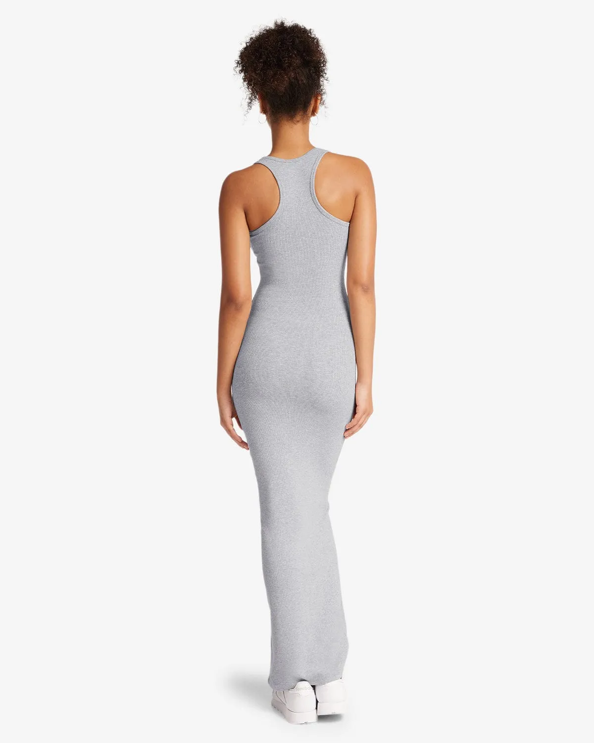 Racer Back Maxi Dress | Cloud Marl sold by Crop Shop Boutique product image thumbnail 2