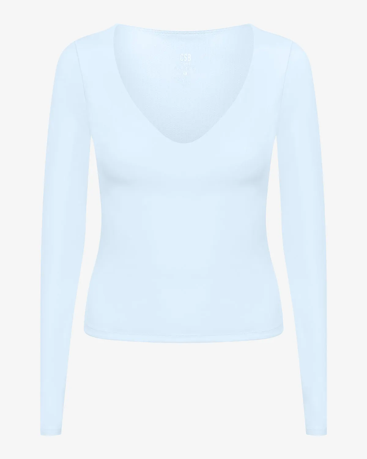 Form Alina Long Sleeve Top | Powder Blue sold by Crop Shop Boutique product image thumbnail 4