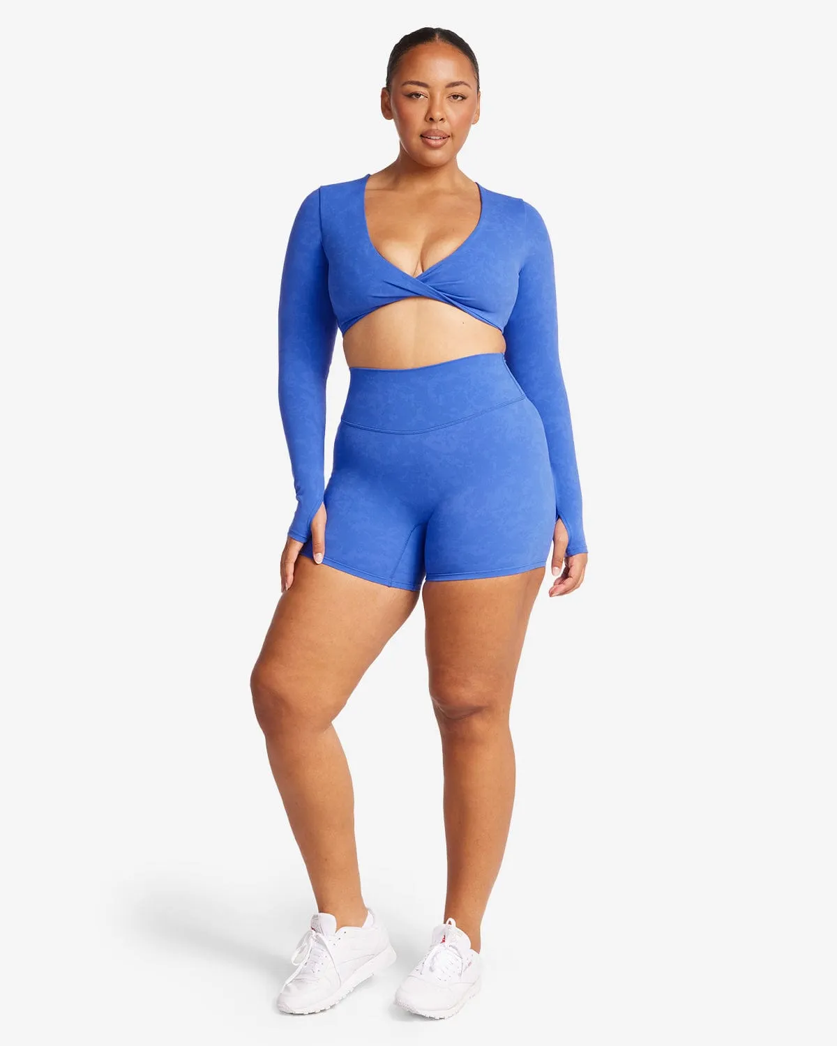 Fade Shorts 5" | Royal sold by Crop Shop Boutique