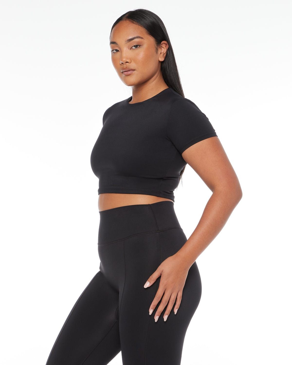 Freedom Cropped Tee | Black sold by Crop Shop Boutique product image thumbnail 3