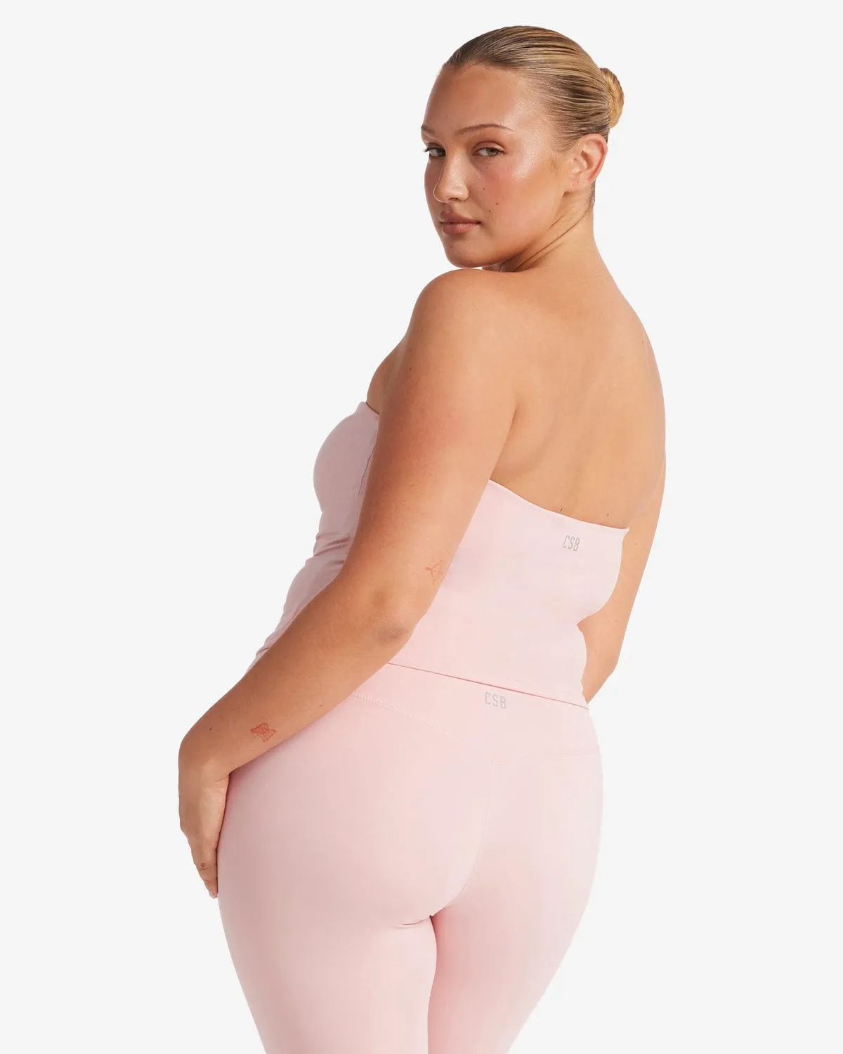 Serenity Longline Bandeau | Blush sold by Crop Shop Boutique product image thumbnail 3
